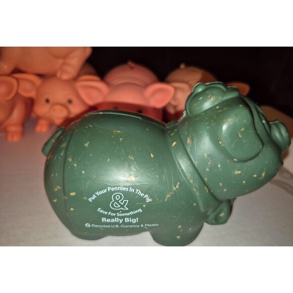 Count Save Piggy Banks Lot of 8 Pig Coins - Picture 5 of 9